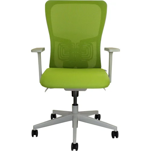 Chair Bari with armrests mesh green, 1000000000033850 02 