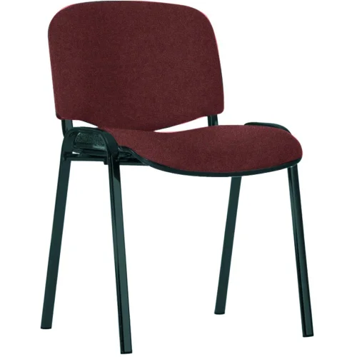 Chair Iso Black fabric burgundy, 1000000000003451