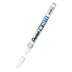 Маркер White Pentel X100WS 2 мм объл бял