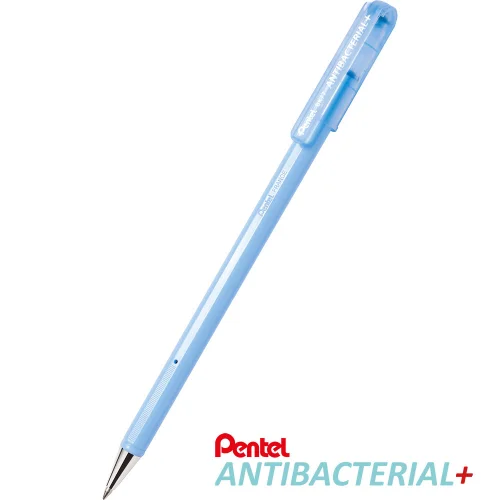Химикалка Pentel Antibacterial 0.7мм син, 1000000000037236