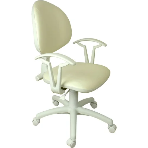 Chair Smart White eco leather beige, 1000000000003481