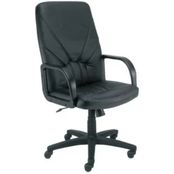 Chair Manager genuine leather black