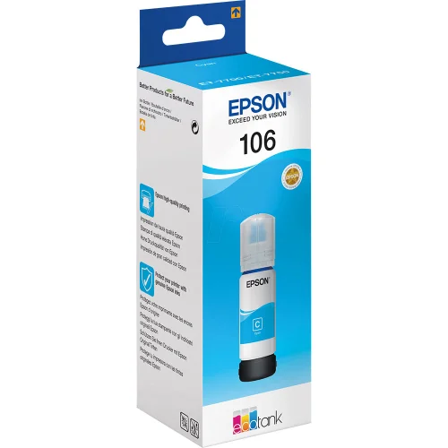 Ink bottle Epson 106 EcoTank Cyan 5k, 1000000000034945