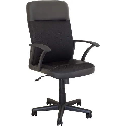 Chair Largo mesh/leather black, 1000000000003499