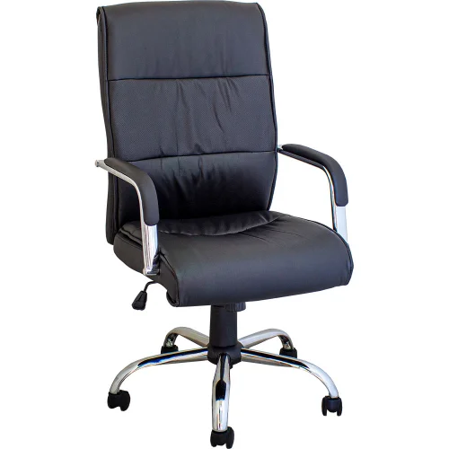 Chair Milano eco leather black, 1000000000035500