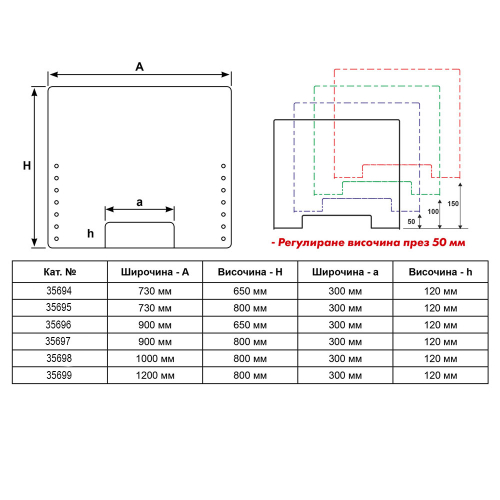 Screen protective PVC holders 90/H65, 1000000000035696 04  — OK Office Screen protective PVC holders 90/H65, 1000000000035696 04