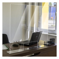 Protective screen L-shaped 80/H70 30/H12