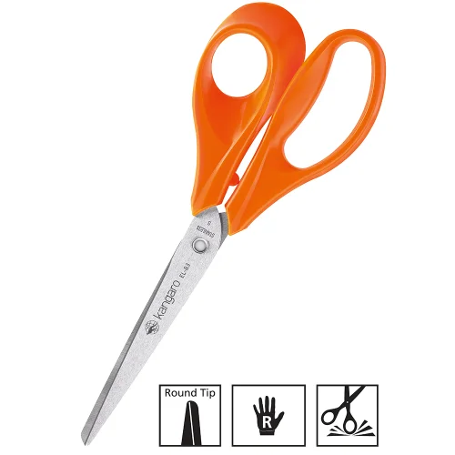 Scissors Kangaro EL-83 21.0 cm orange, 1000000000036296
