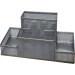 Desk organizer 4 comp. metallic grеy, 1000000000036321 02 