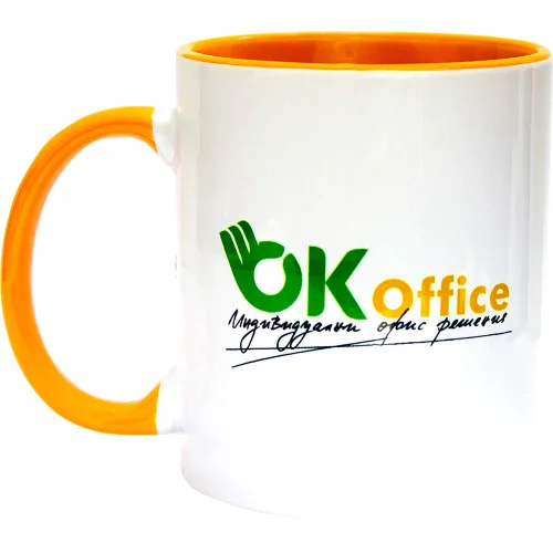 Чаша рекламна OK Office порцеланова, 1000000000037451 02 