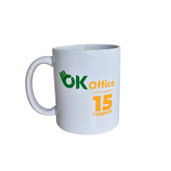 OK Office porcelain advertising cup