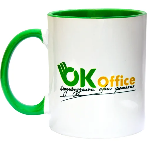 Чаша рекламна OK Office порцеланова, 1000000000037451 03 