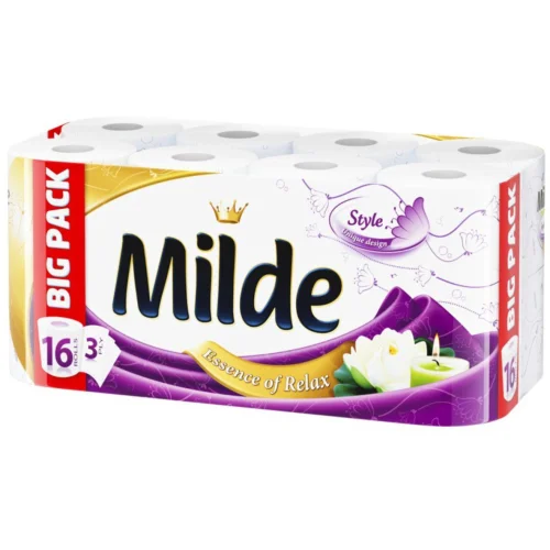 Toilet paper Milde Purple 16 pieces, 1000000000010135