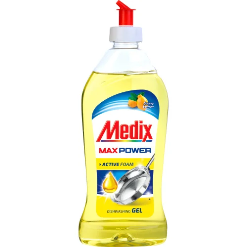 Medix dishes deterg.PowerGel Lemon 415ml, 1000000000003860