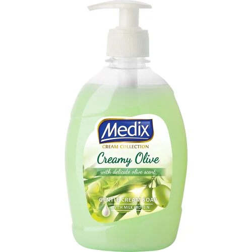 Soap liquid Medix pump Cr.Olive 400ml, 1000000000042586