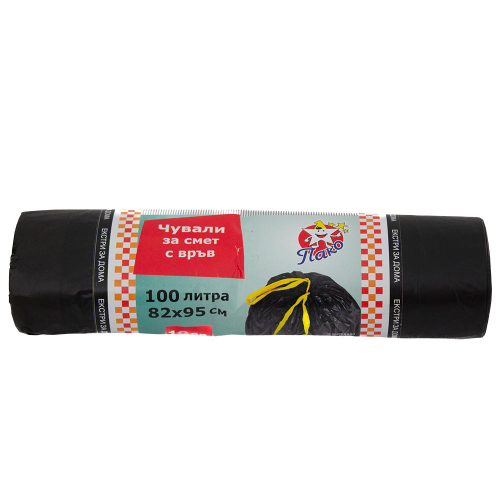 Торби за смет с връв 100л 82/95см оп10, 1000000000003839 02 