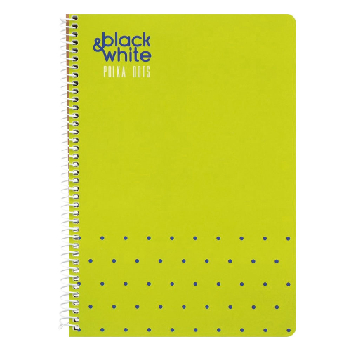 Notebook A4 B&W P.DOTS 4T MK SP. 140sh, 1000000000043275 07  — OK Office Notebook A4 B&W P.DOTS 4T MK SP. 140sh, 1000000000043275 07