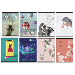 Notebook A5 B&W GIRL SR MK 60sh