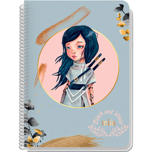 Тетрадка A5 B&W MILA 3Т МК СП. 90л, 1000000000043251 05 