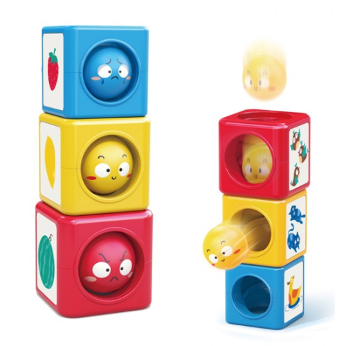 Интерактивни бебешки монтесори кубчет Hola toys 3 броя, 9+ месеца, 2003800146224875 04 