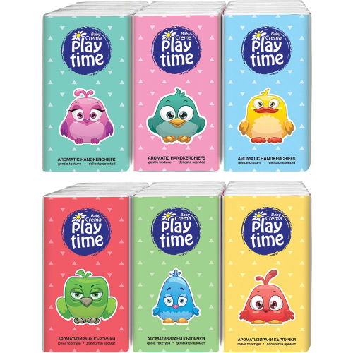 Ароматизирани носни кърпи Play Time 6 бр, 1000000000029236 02 
