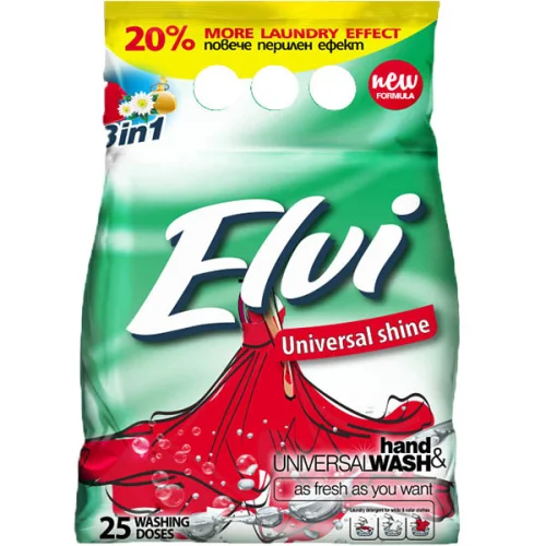 Washing powder Elvi Universal Fresh 2kg, 1000000000024236