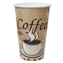 Чаши картонени цветни 12oz/340мл оп100