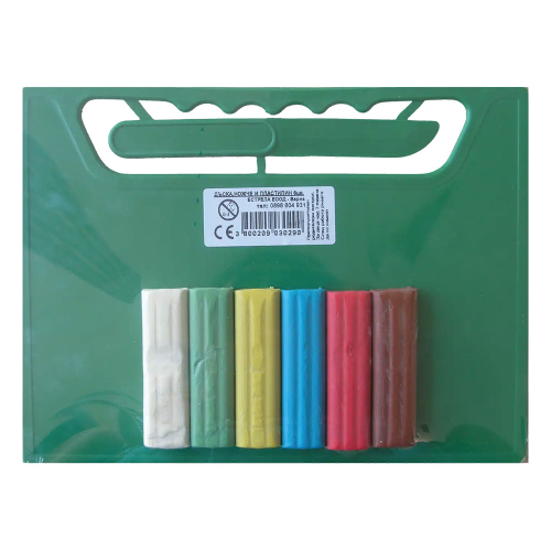 Plasticine 6 colors + board with a knife, 1000000000006515 02 