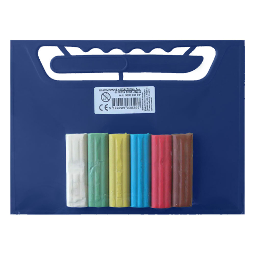 Plasticine 6 colors + board with a knife, 1000000000006515 03 