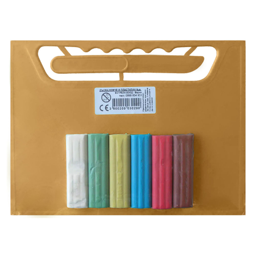 Plasticine 6 colors + board with a knife, 1000000000006515 04 