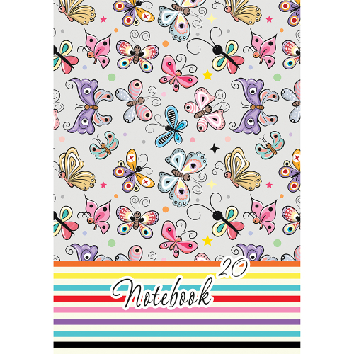 Notebook A5 square. 5/5 SC 20sh newspape, 1000000000005260 05 