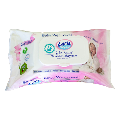 Towels wet Lara with lid 72pc, 1000000000023824 02 