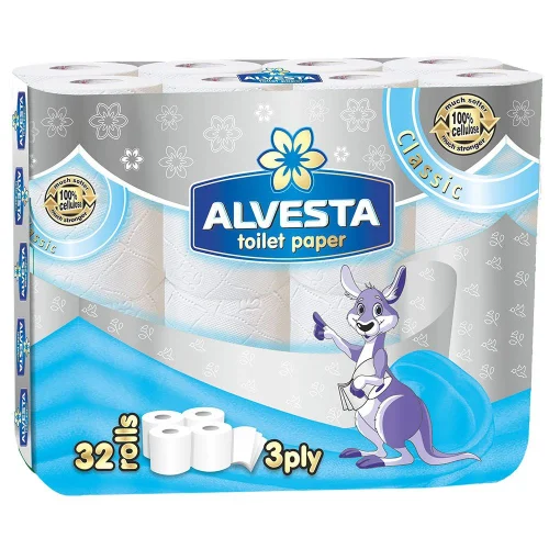 Тоалетна хартия Alvesta Класик 3пл оп32, 1000000000031370