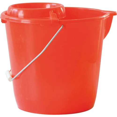 Mop oval bucket with strainer 12l, 1000000000003819