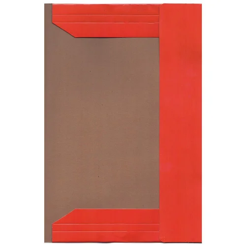 Cardboard folder with elastic orange, 1000000000005607 02 