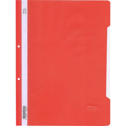 Папка PVC с перф. Grafos Color червен, 1000000000042507