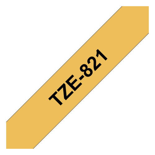 Brother Lamin Tape TZE821 BK/GO 9/8 comp, 1000000000049185 02 