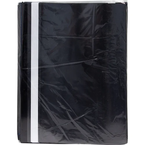 PVC folder with perforation glossy black, 1000000000038135 02 