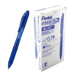 Ролер Pentel BL107 0.7 мм син 12 броя