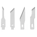 Скалпел Wedo с 5 Ножа + 2 върха + 1 шило, 1000000000021329 05 