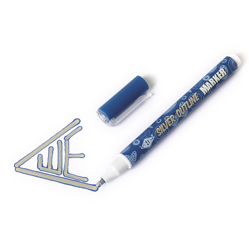 Markers Outline Silver Wedo 1-2 mm 6 clr, 1000000000046554 02  — OK Office Markers Outline Silver Wedo 1-2 mm 6 clr, 1000000000046554 02