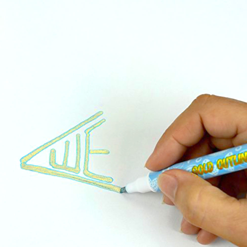 Markers Outline Gold Wedo 1-2 mm 6 color, 1000000000046555 03  — OK Office Markers Outline Gold Wedo 1-2 mm 6 color, 1000000000046555 03