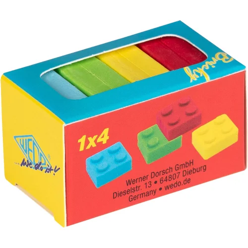 Eraser Wedo Bricks assorted op4, 1000000000046565 02 