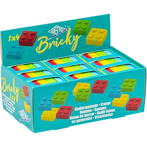 Eraser Wedo Bricks assorted op4, 1000000000046565 03 