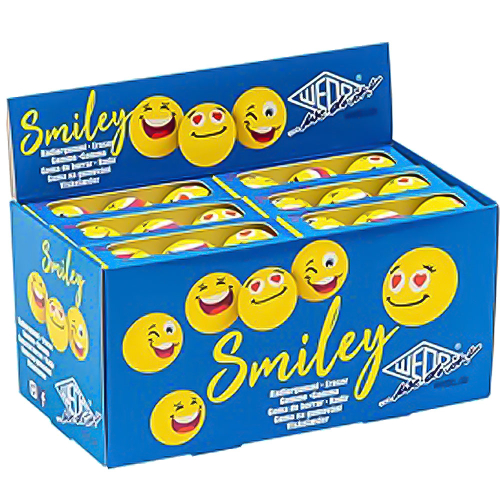 Eraser Wedo Smile Face F25 3 pcs., 1000000000030203 03 