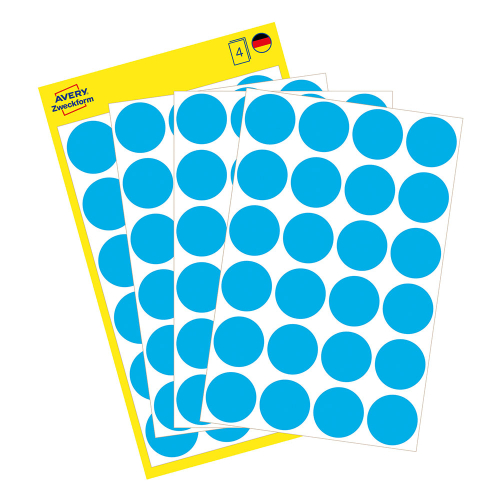 Самоз. кръгчета Avery ф18 син 96бр, 1000000000052075 02 