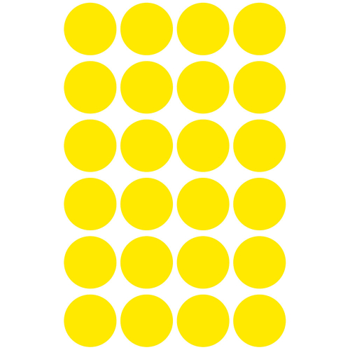 Самоз. кръгчета Avery ф18 жълт 96бр, 1000000000052077 07 