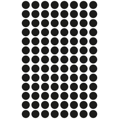 Самоз. кръгчета Avery ф8 черен 416бр, 1000000000052078 07 