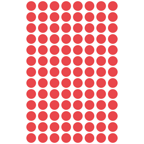 Самоз. кръгчета Avery ф8 червен 416бр, 1000000000052079 07 