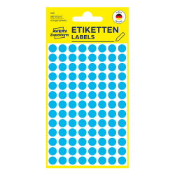 Самоз. кръгчета Avery ф8 син 416бр